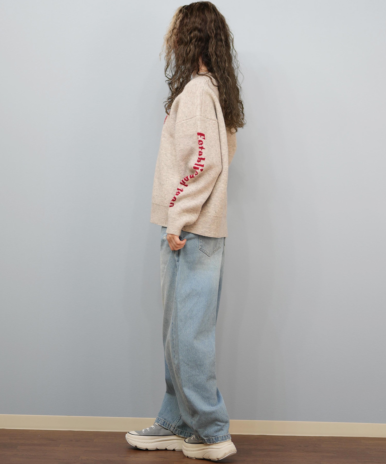 ROXY ロキシー ニット セーター レディース ロゴ FEEL THE HEART WAVE