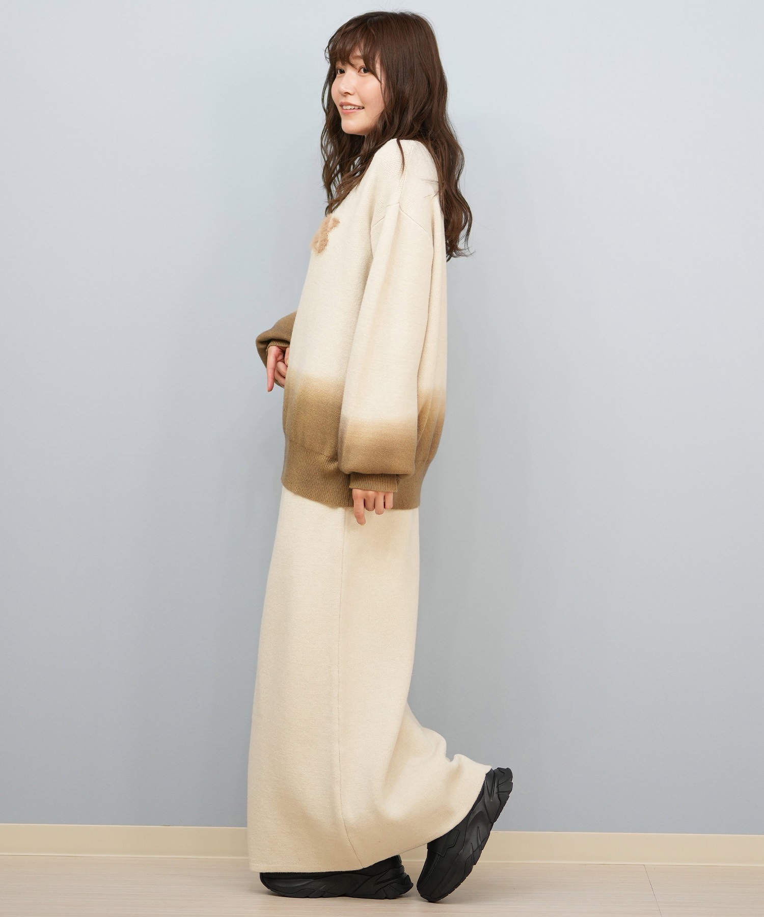 ROXY ロキシー ニット セーター レディース グラデーション ロゴ