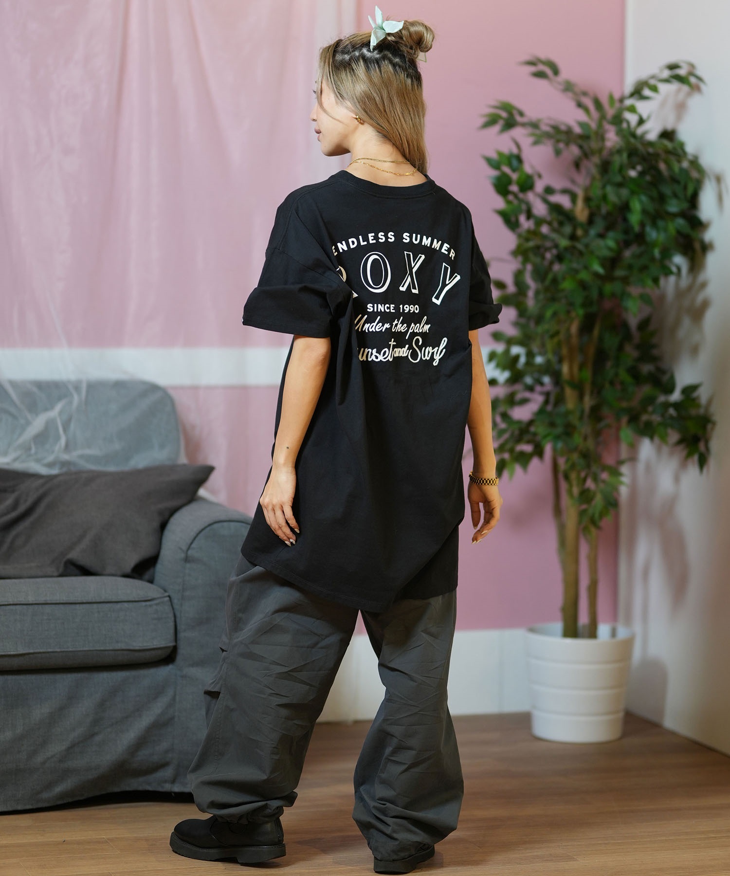 ROXY ロキシー ワンピース レディース Tシャツワンピース 半袖