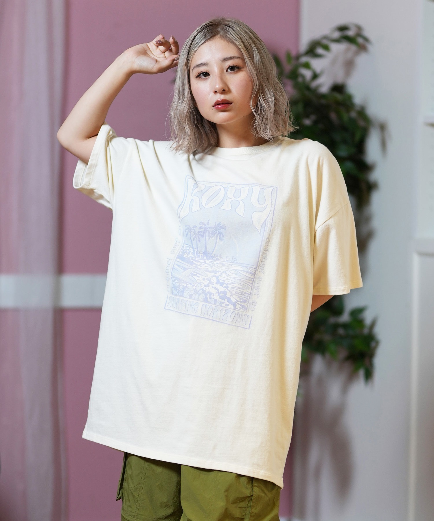 ROXY ロキシー レディース 半袖 Tシャツ ビッグシルエットTシャツ
