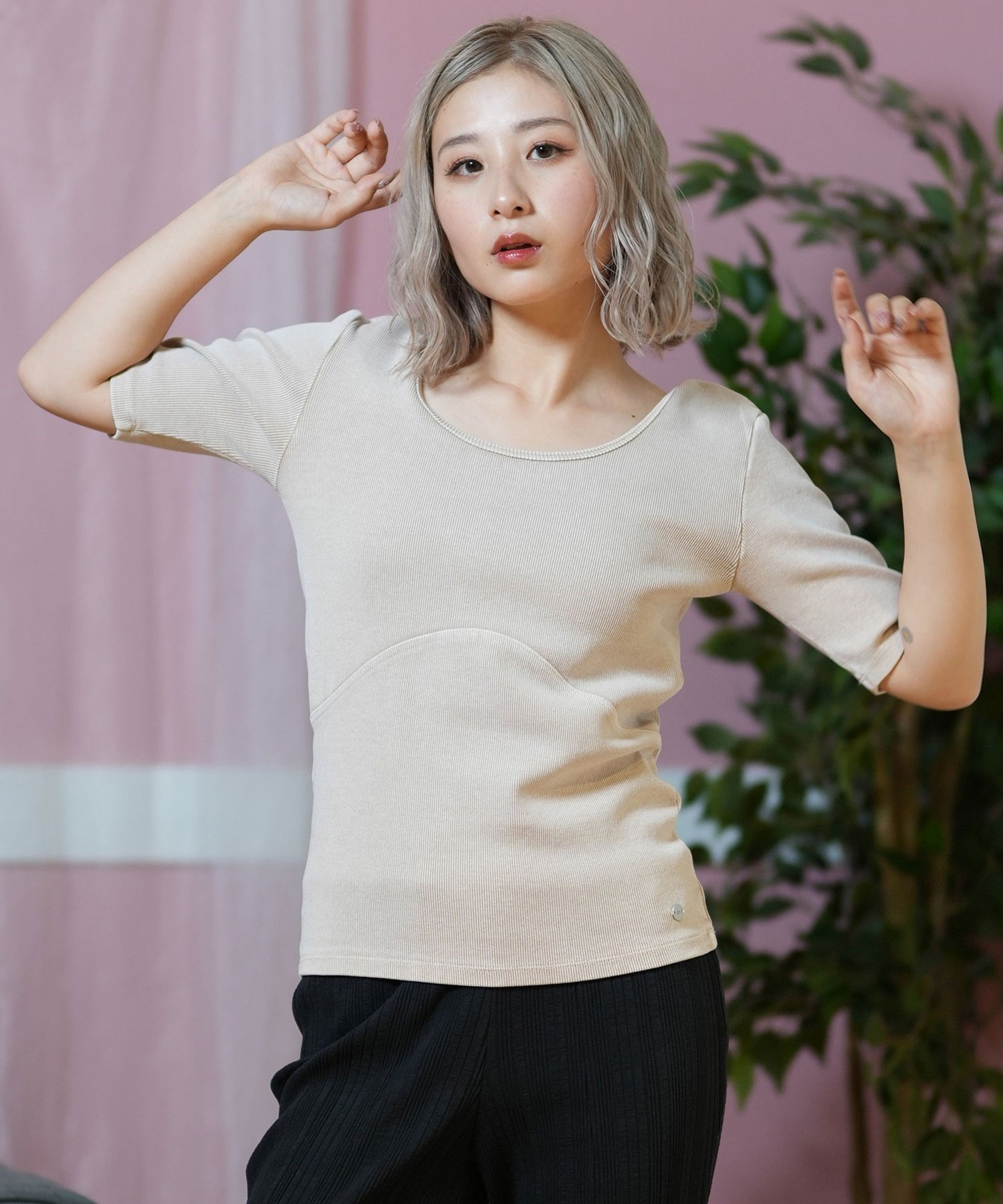 tシャツ ロキシー ROXY AS GOOD AS レディース ROXY ロキシー 半袖 Tシャツ レディース 5分丈 Uネック 無地