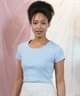 ROXY ロキシー 半袖 Tシャツ レディース ミニT フロントロゴ ラインストーン クロップド丈 RST251649M(WHT-M)