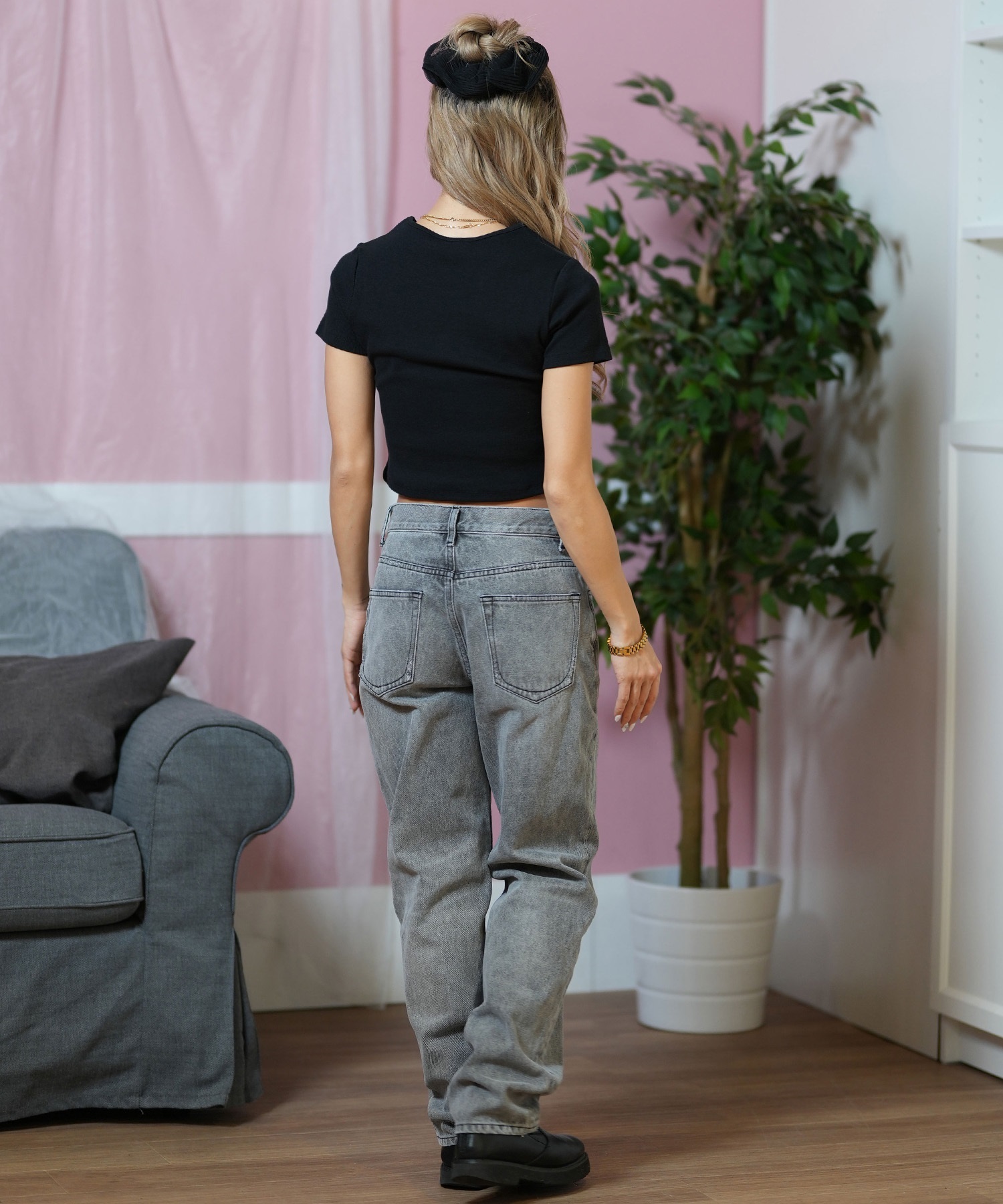 美品【ROXY】グレー DRY/FLIGHT防水 M