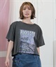 ROXY ロキシー 半袖 Tシャツ レディース フロントプリント クロップド丈 RST251651M(BBL-M)