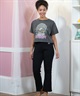 ROXY ロキシー 半袖 Tシャツ レディース フロントプリント クロップド丈 RST251651M(BBL-M)