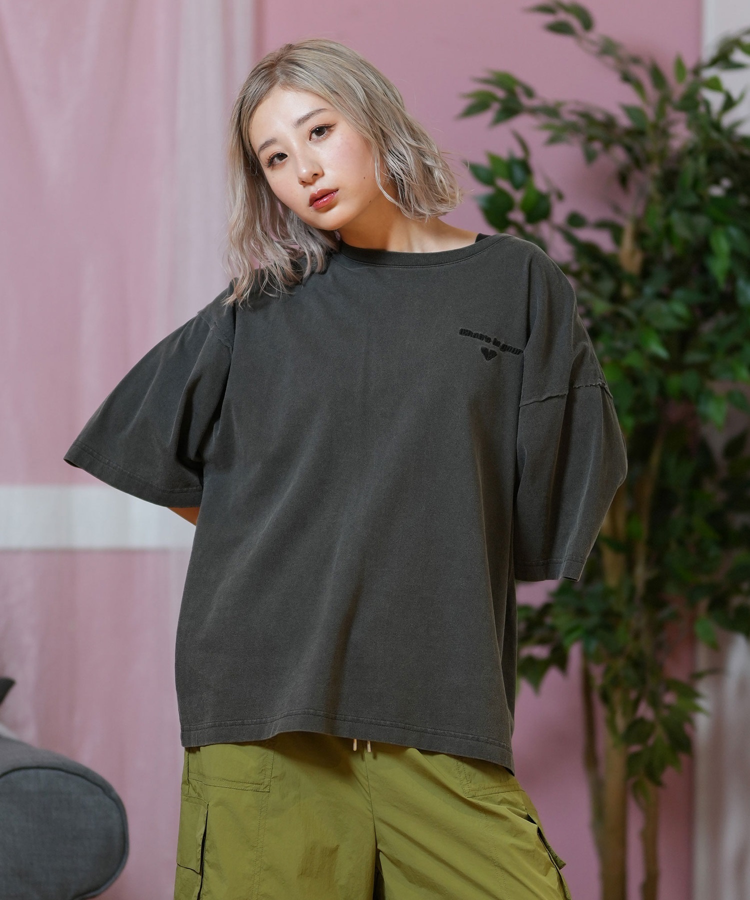 ROXY ロキシー 半袖 Tシャツ レディース バックデザイン オーバーサイズ ONE MORE RST252046(BBK-M)