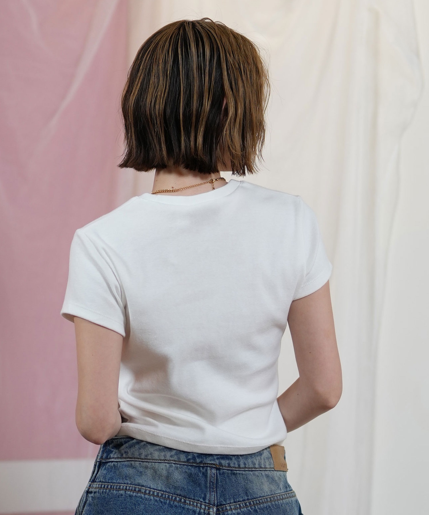 ROXY ロキシー 半袖 Tシャツ レディース クロップド丈 ショート丈 RST252058(WHT-M)