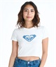 ROXY ロキシー × NANAHA 半袖 Tシャツ レディース ロゴ クロップド丈 ショート丈 ROXY CRUISERS RST252604T(BBK-M)