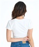 ROXY ロキシー × NANAHA 半袖 Tシャツ レディース ロゴ クロップド丈 ショート丈 ROXY CRUISERS RST252604T(BBK-M)