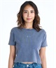ROXY ロキシー × NANAHA 半袖 Tシャツ レディース リブ クロップド丈 ショート丈 ROXY CRUISERS RST252606T(BBK-M)