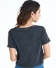 ROXY ロキシー × NANAHA 半袖 Tシャツ レディース リブ クロップド丈 ショート丈 ROXY CRUISERS RST252606T(BBK-M)