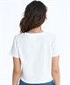 ROXY ロキシー × NANAHA 半袖 Tシャツ レディース リブ クロップド丈 ショート丈 ROXY CRUISERS RST252606T(BBK-M)