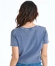 ROXY ロキシー × NANAHA 半袖 Tシャツ レディース リブ クロップド丈 ショート丈 ROXY CRUISERS RST252606T(BBK-M)