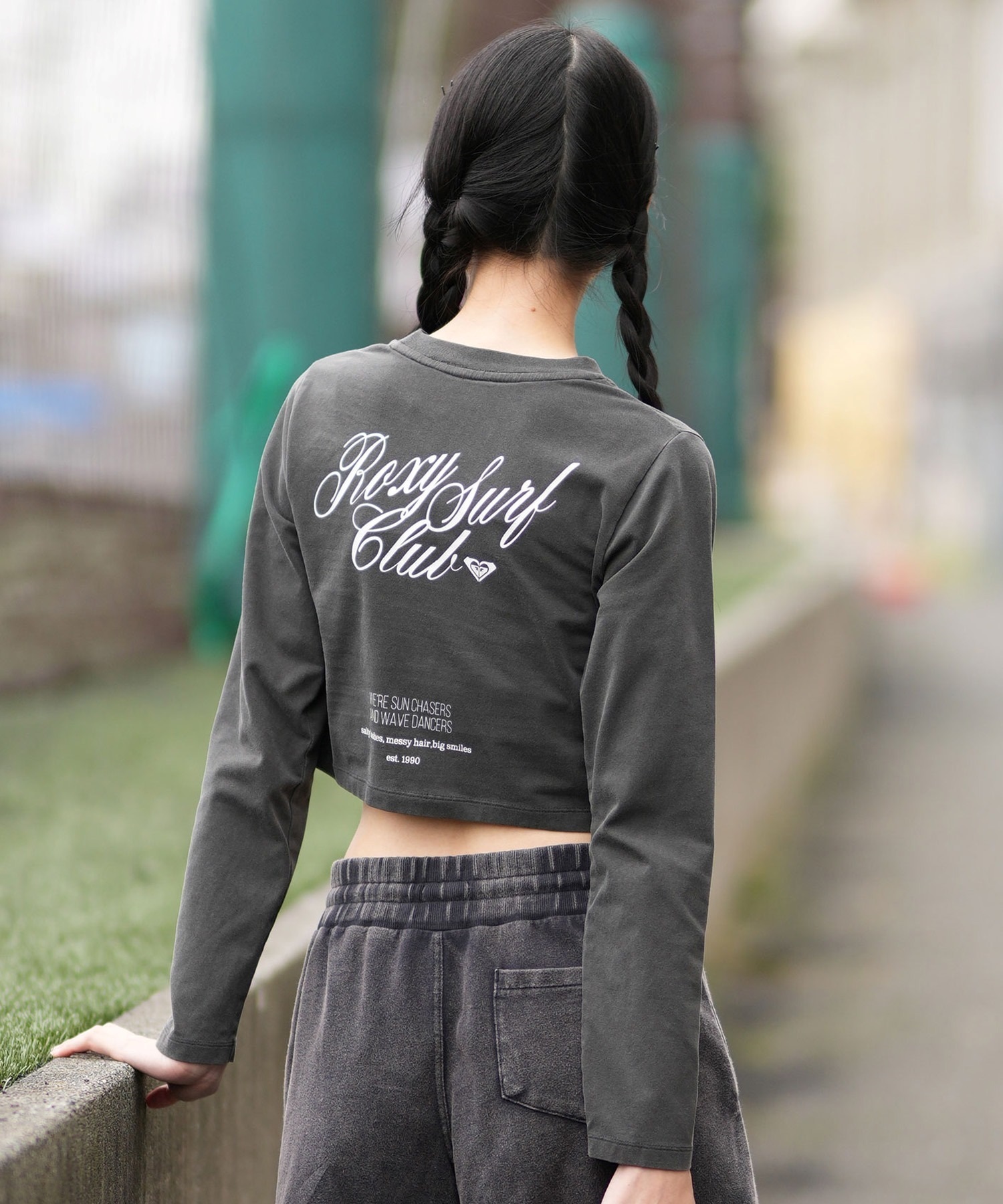 ROXY ロキシー レディース 長袖 Tシャツ ショート丈ロンT バック