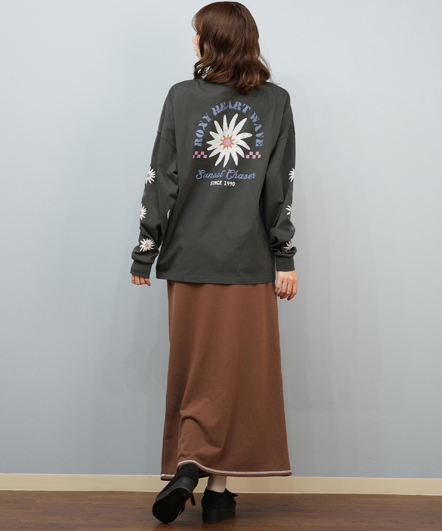 ROXY ロキシー 長袖 Tシャツ ロンT レディース バックプリント ロゴ BELLIS L S TEE RLT254033(BEG-S)