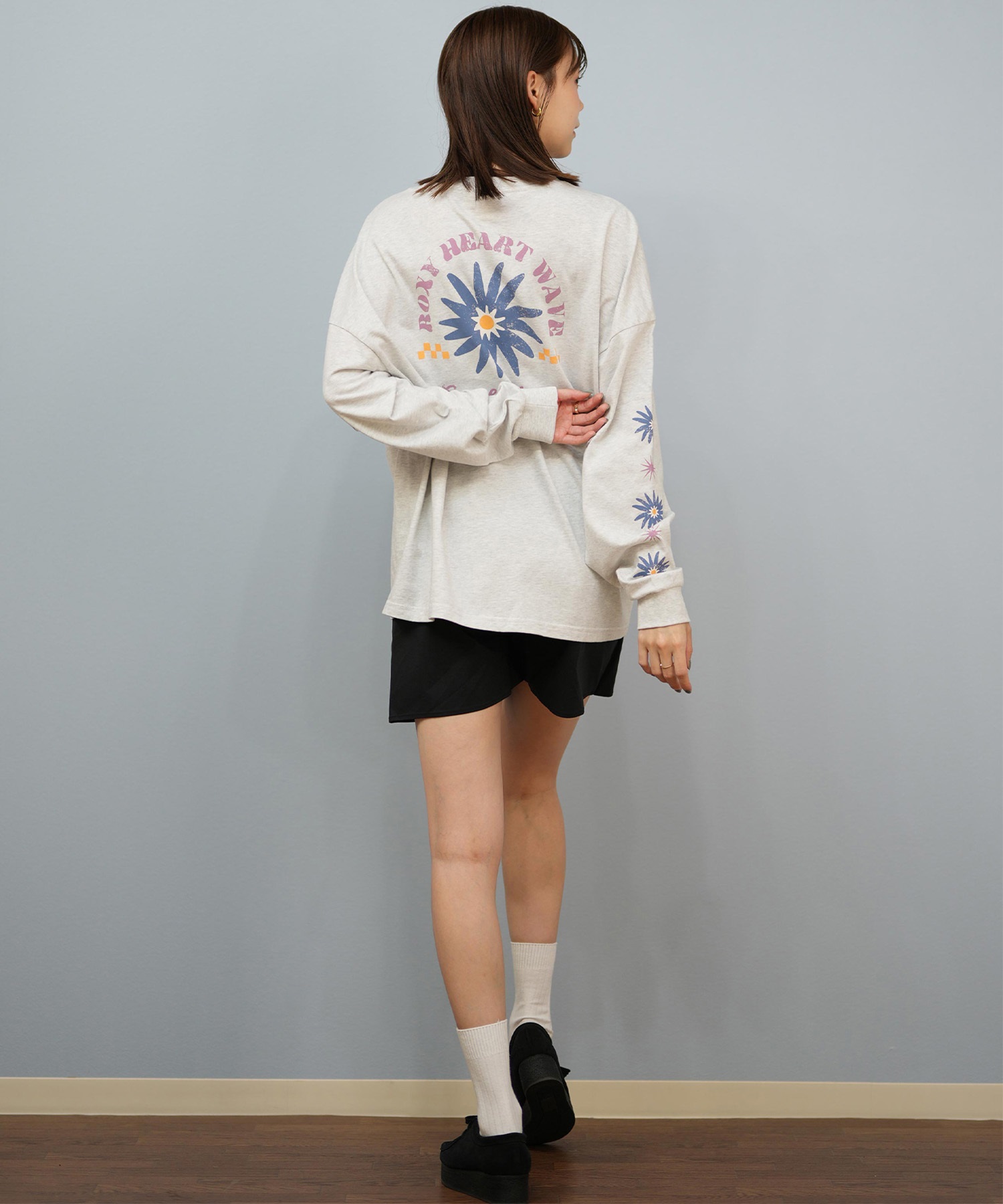 ROXY ロキシー 長袖 Tシャツ ロンT レディース バックプリント ロゴ BELLIS L S TEE RLT254033(BEG-S)