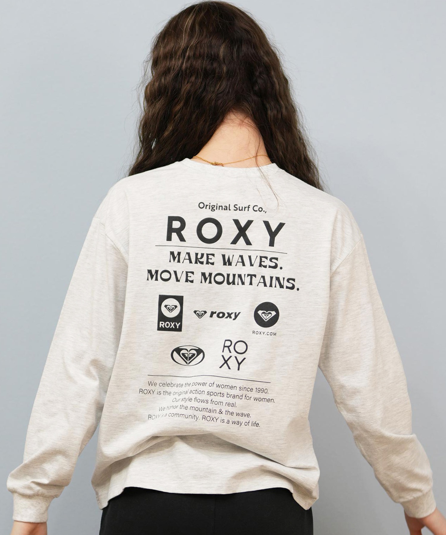 ROXY ロキシー 長袖 Tシャツ ロンT レディース バックプリント ロゴ