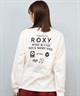 ROXY ロキシー 長袖 Tシャツ ロンT レディース バックプリント ロゴ HISTORICAL LOGO L S TEE RLT254042(BLK-M)