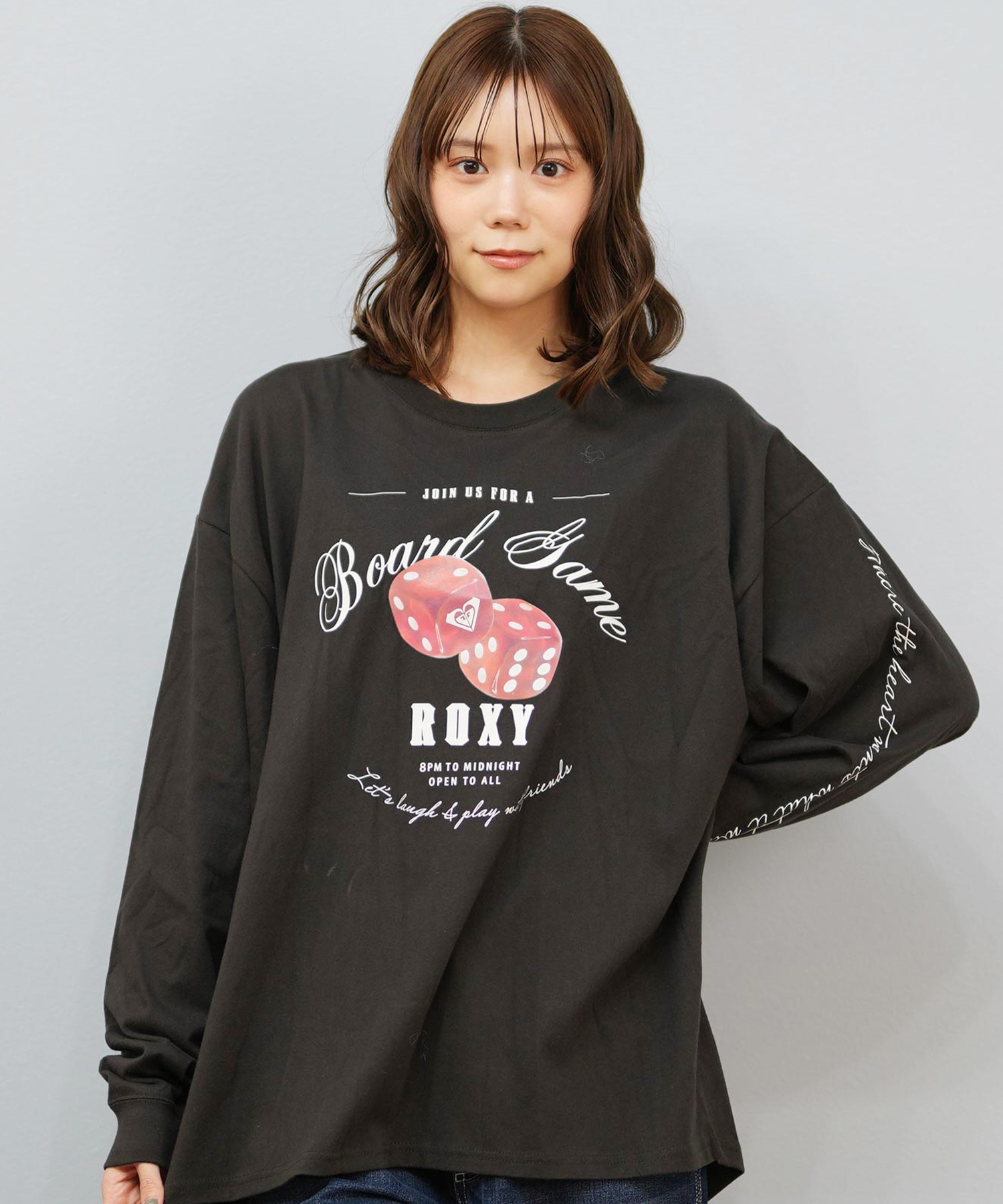 ROXY ロキシー 長袖 Tシャツ ロンT レディース ロゴ BOARD GAME NIGHT
