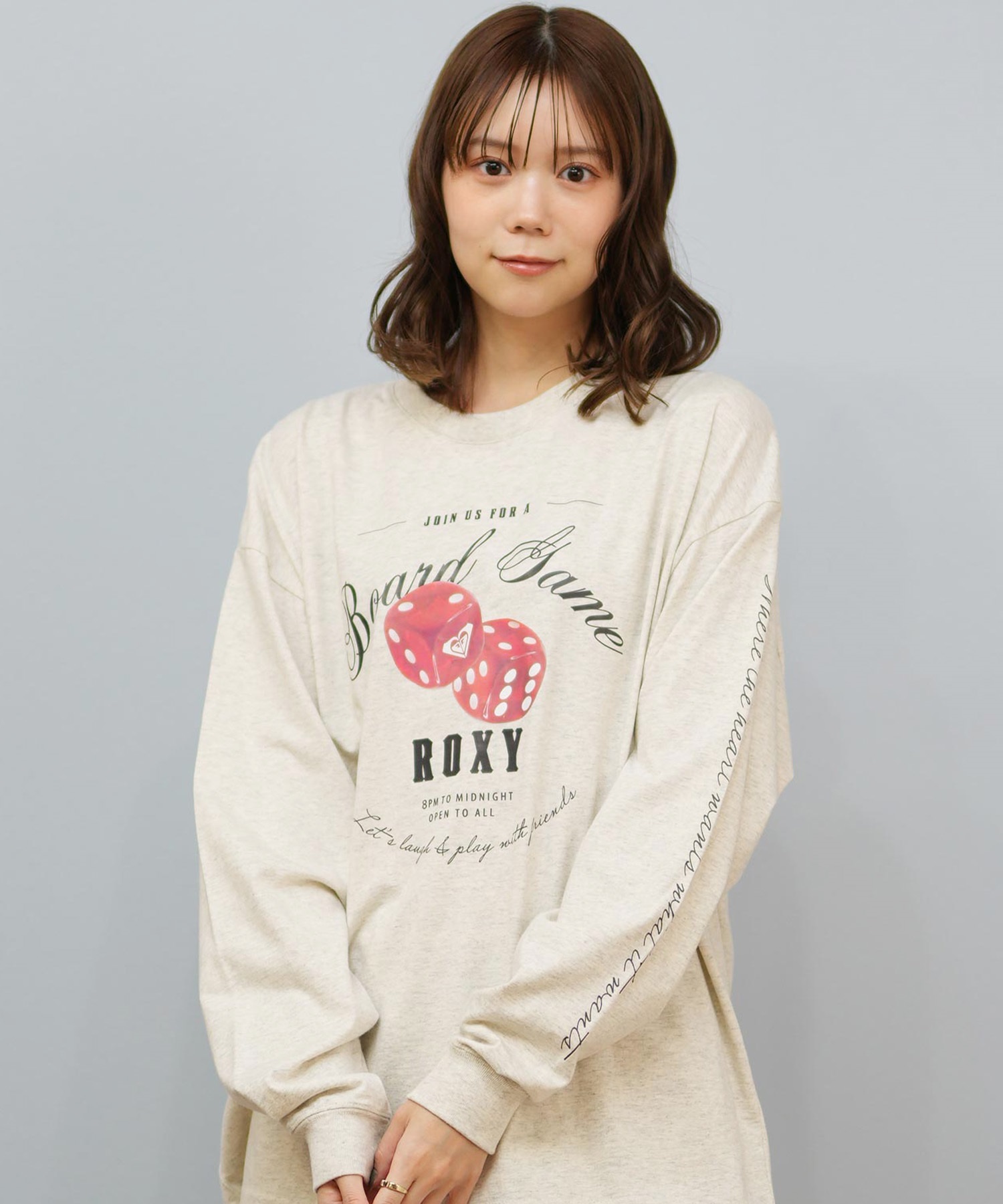 ROXY ロキシー 長袖 Tシャツ ロンT レディース ロゴ BOARD GAME NIGHT
