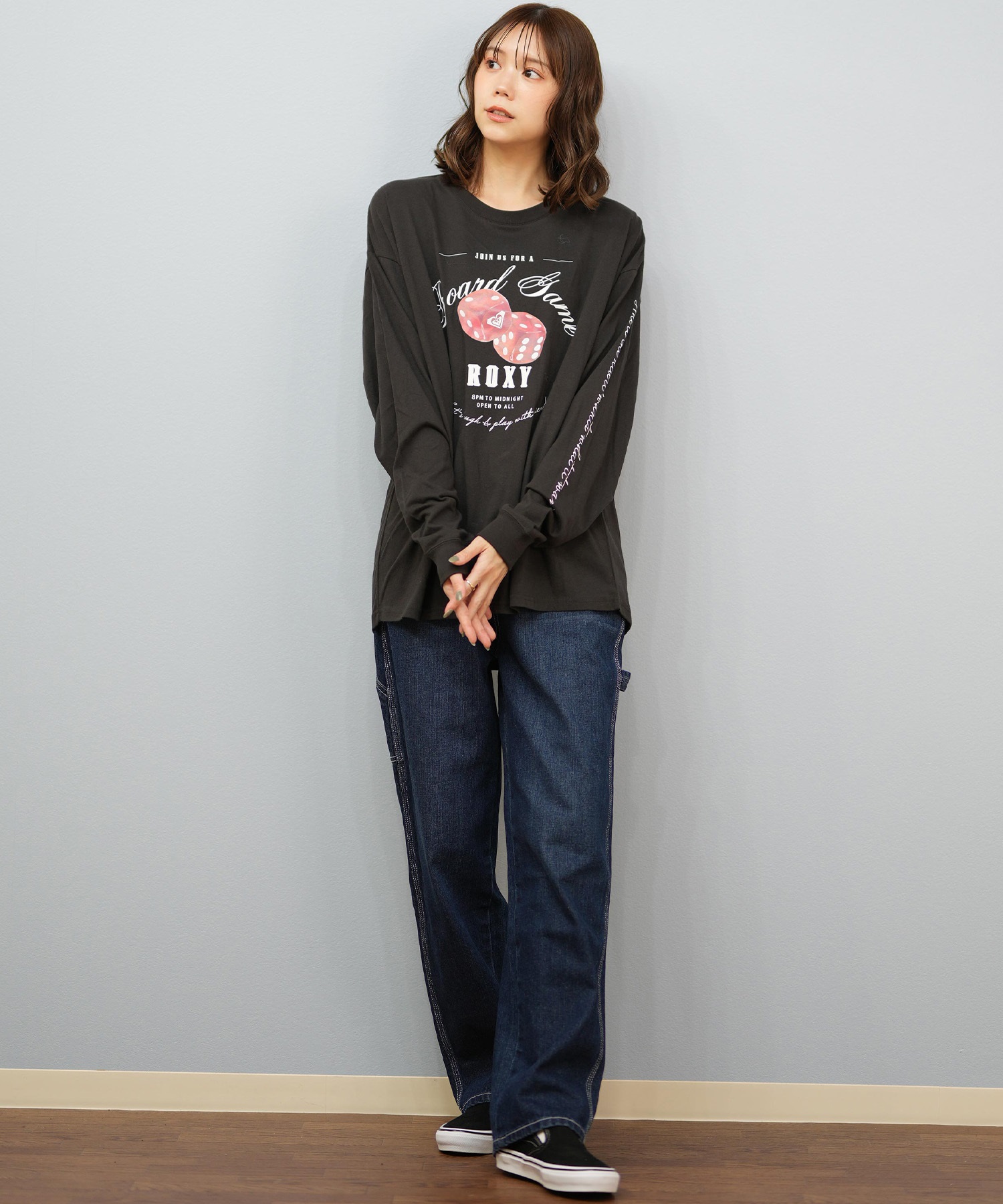 ROXY ロキシー 長袖 Tシャツ ロンT レディース ロゴ BOARD GAME NIGHT