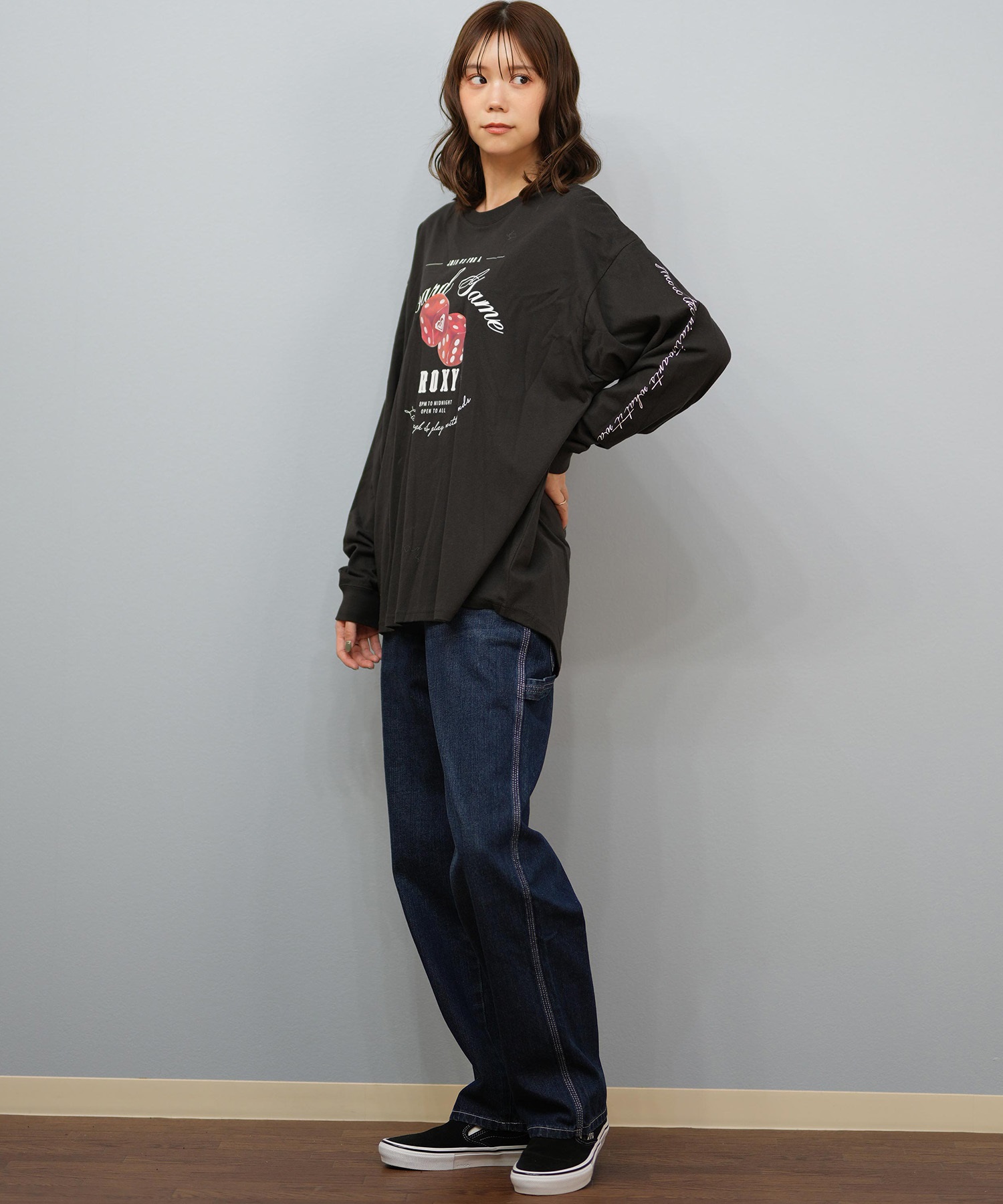 ROXY ロキシー 長袖 Tシャツ ロンT レディース ロゴ BOARD GAME NIGHT