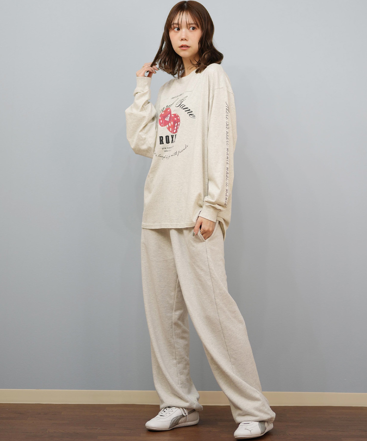 ROXY ロキシー 長袖 Tシャツ ロンT レディース ロゴ BOARD GAME NIGHT