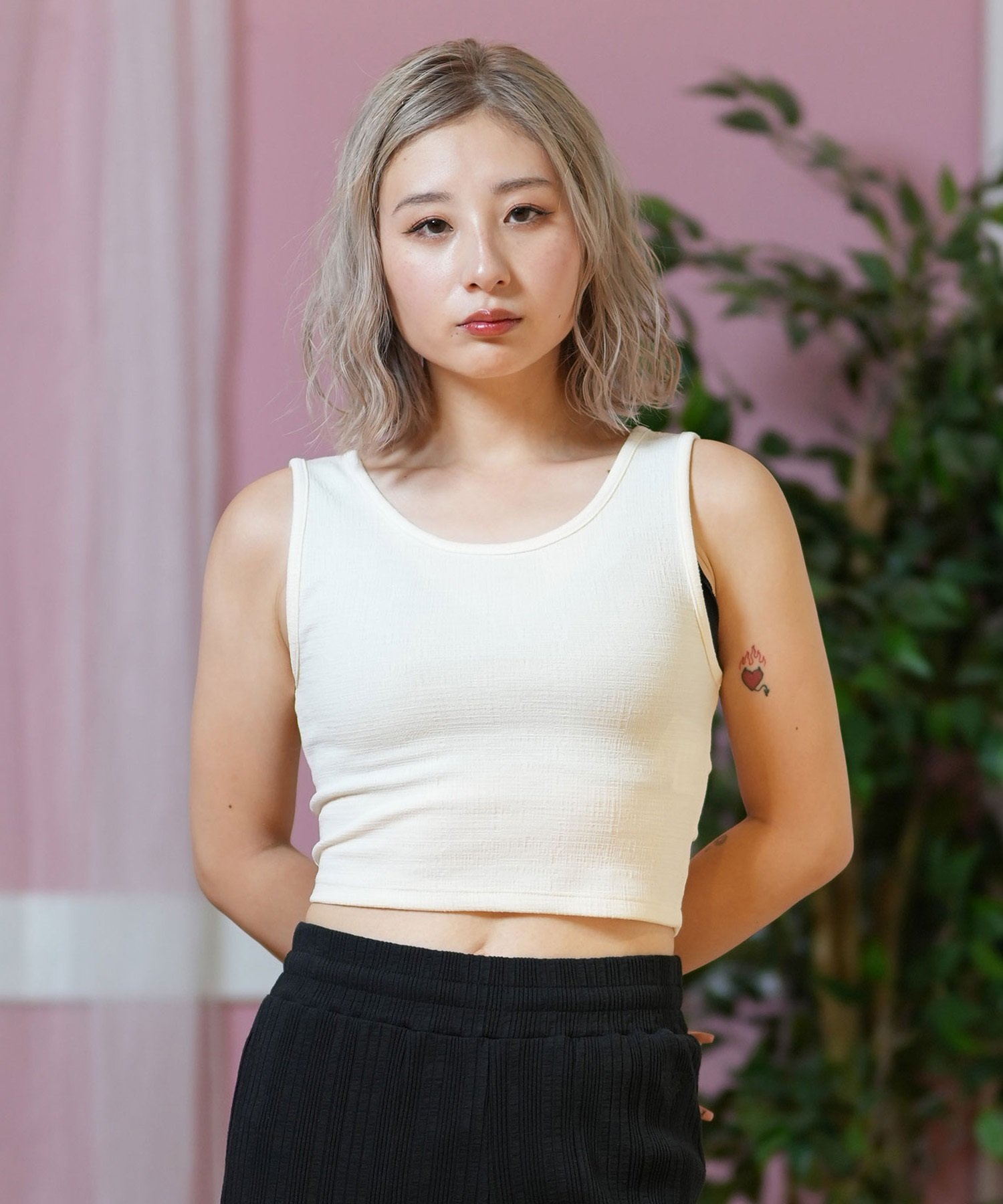 ROXY ロキシー タンクトップ レディース クロップド丈 GOOD