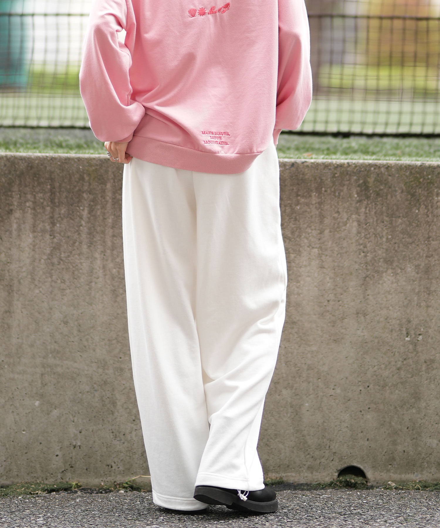 ROXY ロキシー ロングパンツ スウェットパンツ レディース ワンポイント ロゴ 裏毛 セットアップ対応 RPT251069(WHT-S)