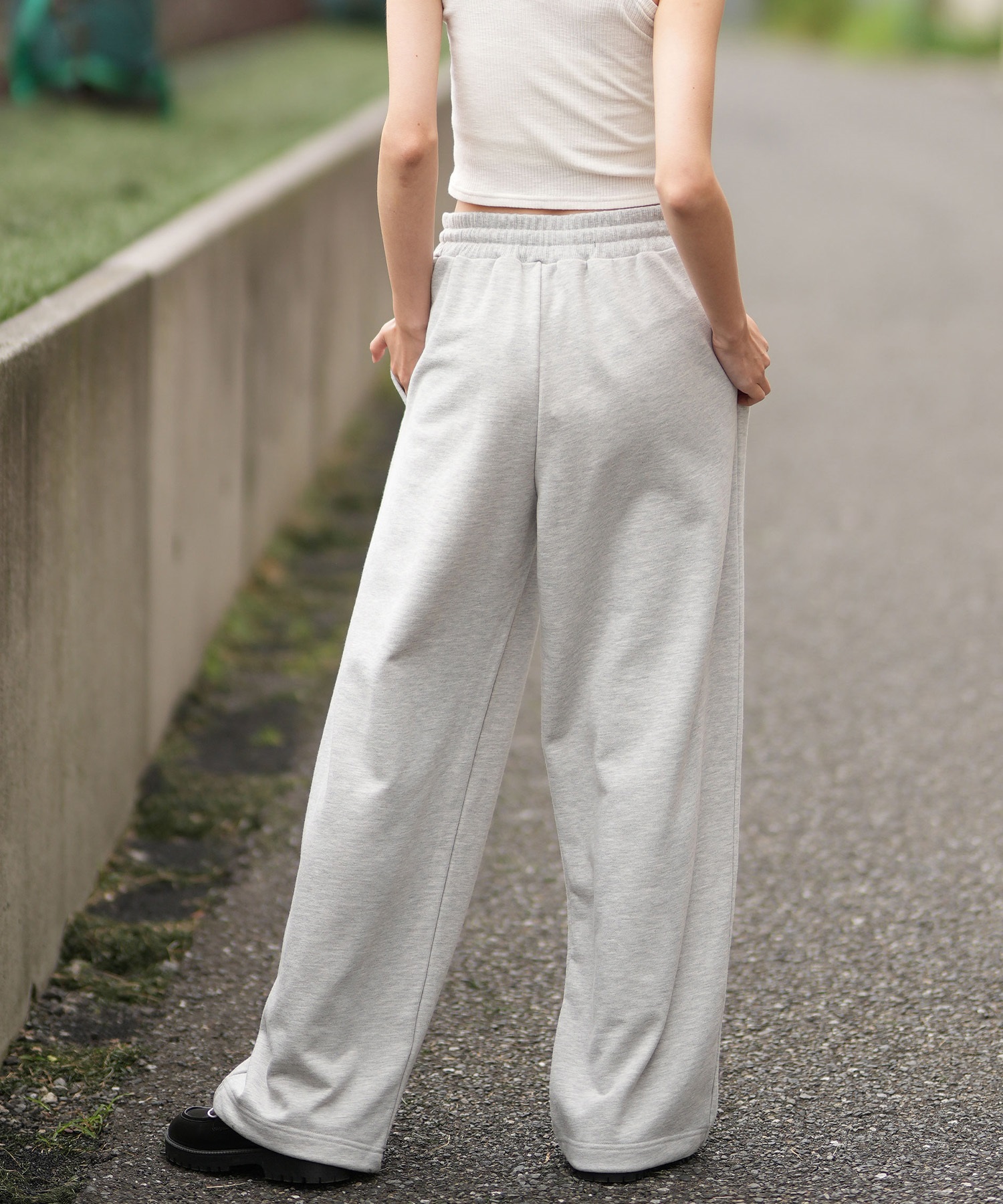 ROXY ロキシー ロングパンツ スウェットパンツ レディース ワンポイント ロゴ 裏毛 セットアップ対応 RPT251069(WHT-S)