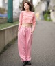ROXY ロキシー ロングパンツ スウェットパンツ レディース ワンポイント ロゴ 裏毛 セットアップ対応 RPT251069(WHT-S)
