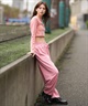 ROXY ロキシー ロングパンツ スウェットパンツ レディース ワンポイント ロゴ 裏毛 セットアップ対応 RPT251069(WHT-S)