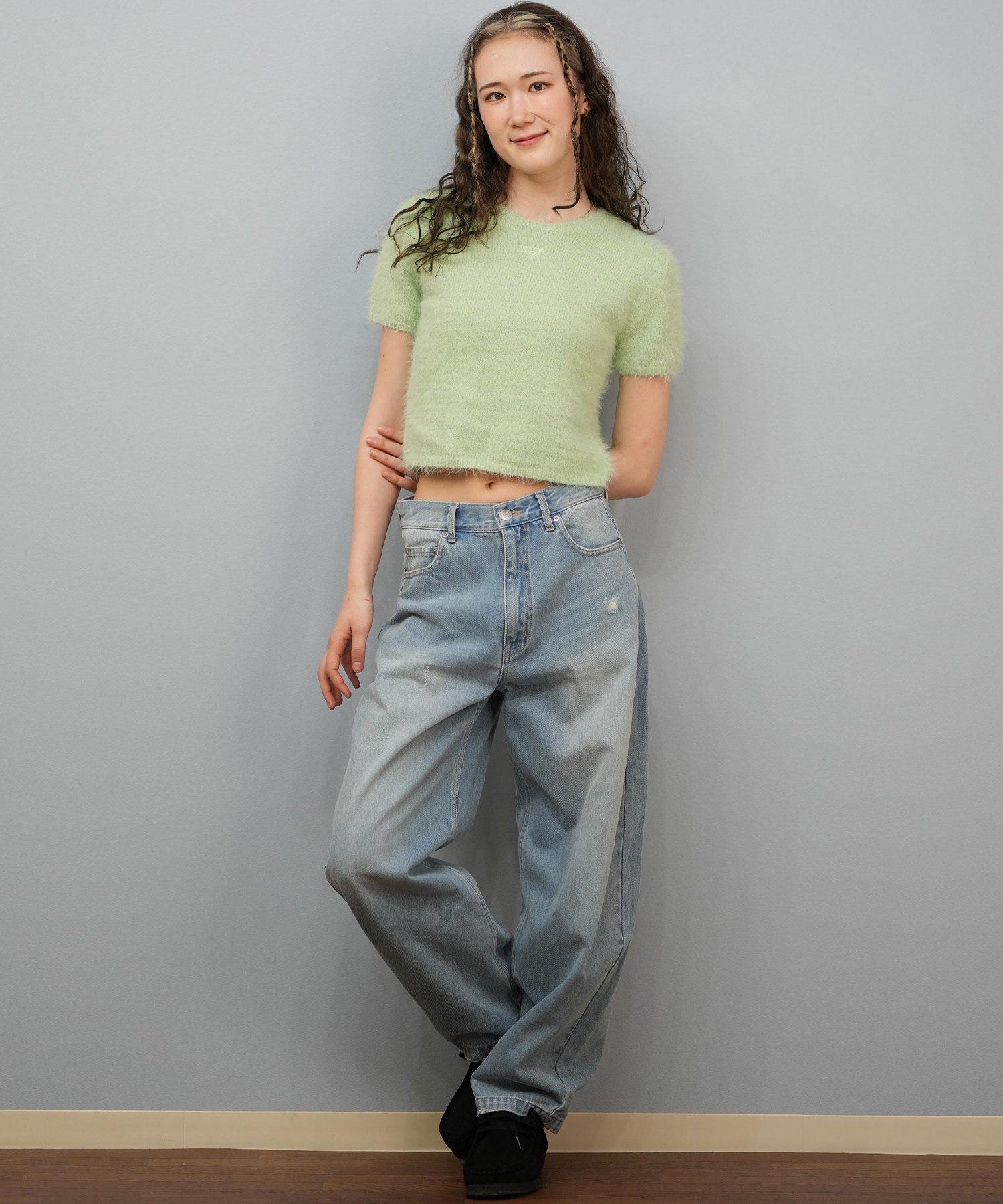 ROXY ロキシー ロングパンツ レディース デニム パンツ Gパン ハイ