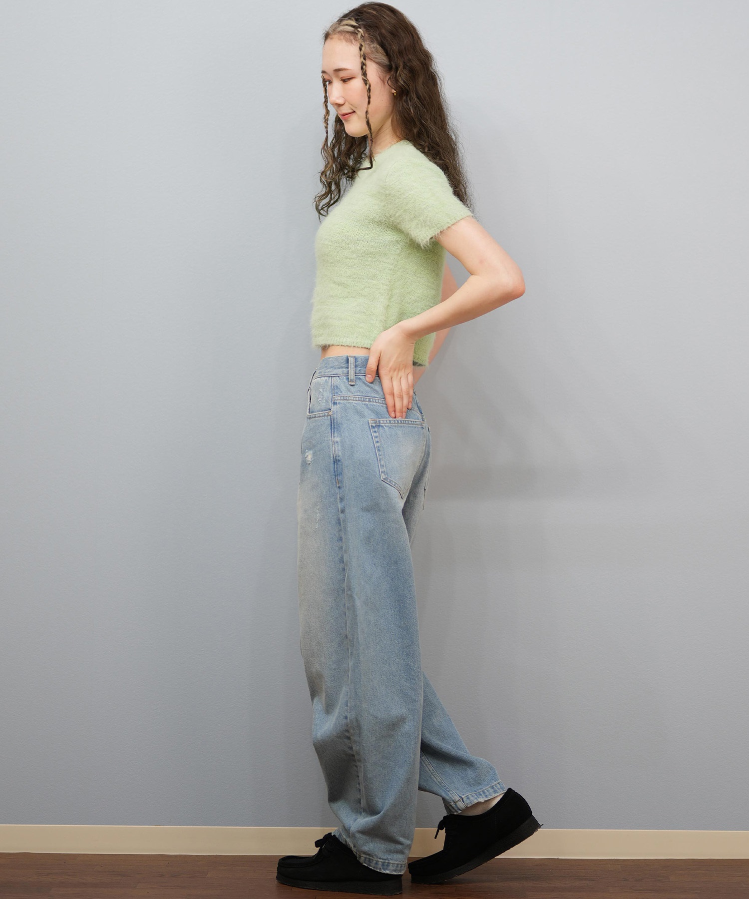 ROXY ロキシー ロングパンツ レディース デニム パンツ Gパン ハイ