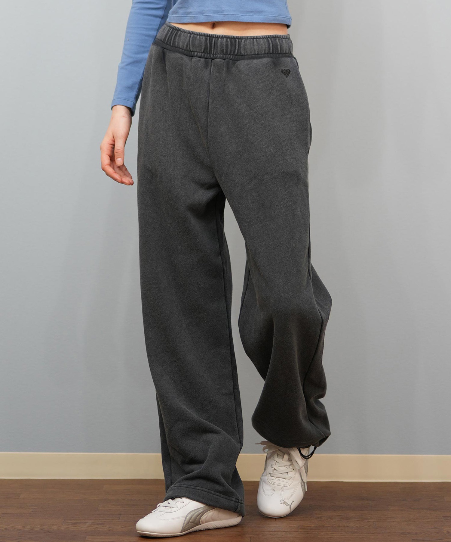 ROXY ロキシー ロングパンツ レディース スウェット パンツ シンプル ロゴ YOLO PANTS RPT254017(BBK-S)