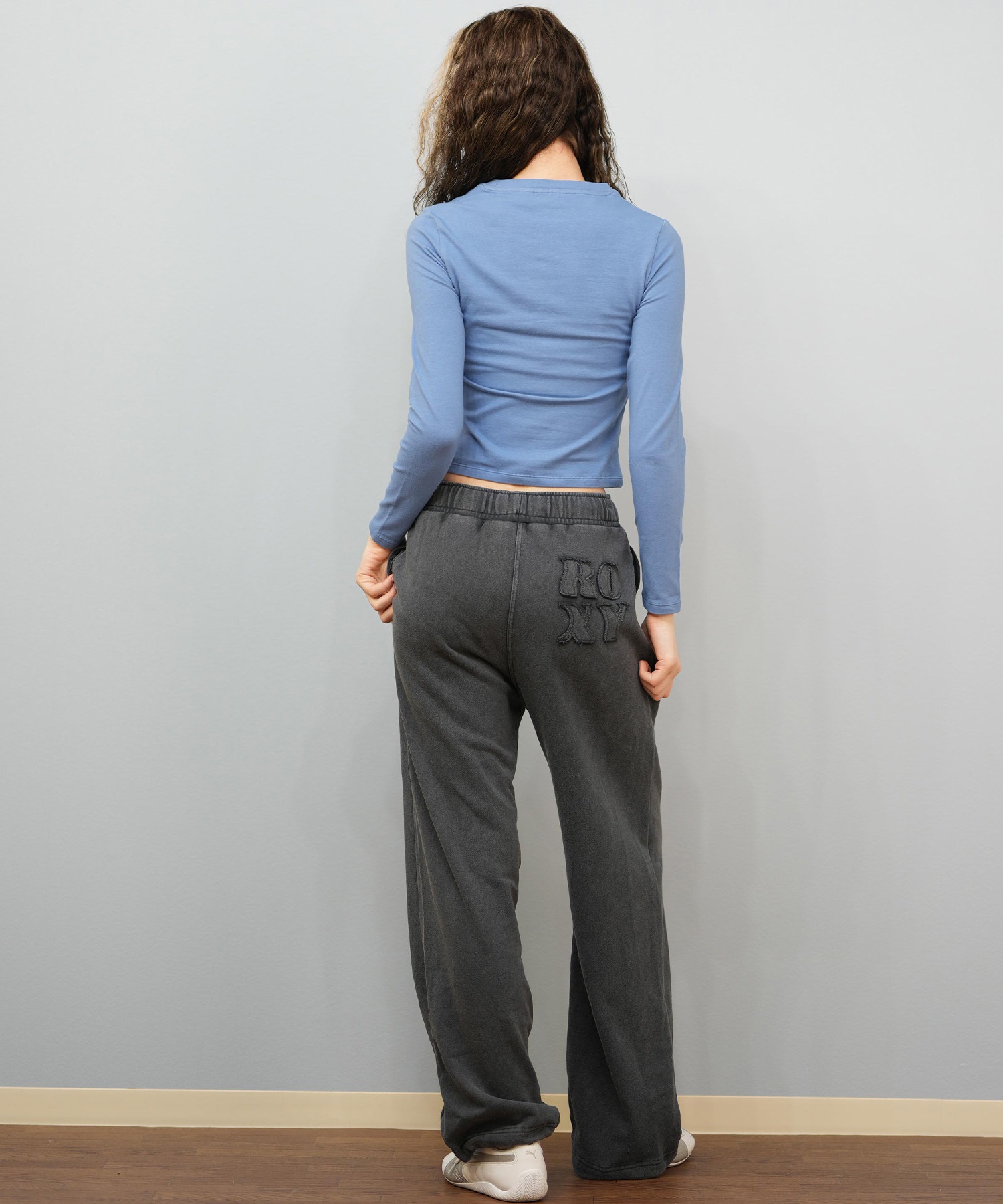 ROXY ロキシー ロングパンツ レディース スウェット パンツ シンプル ロゴ YOLO PANTS RPT254017(BBK-S)