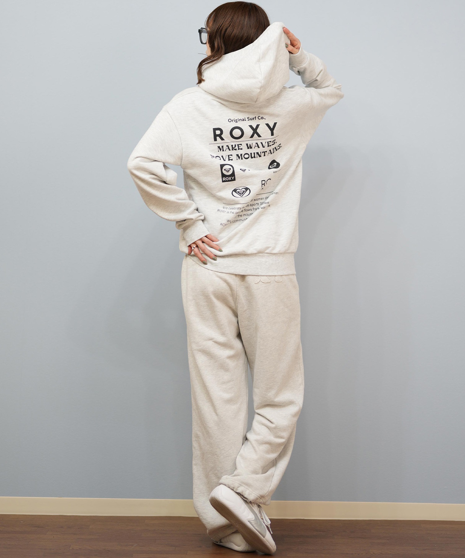 ROXY ロキシー ロングパンツ レディース スウェット パンツ シンプル ロゴ YOLO PANTS RPT254017(BBK-S)