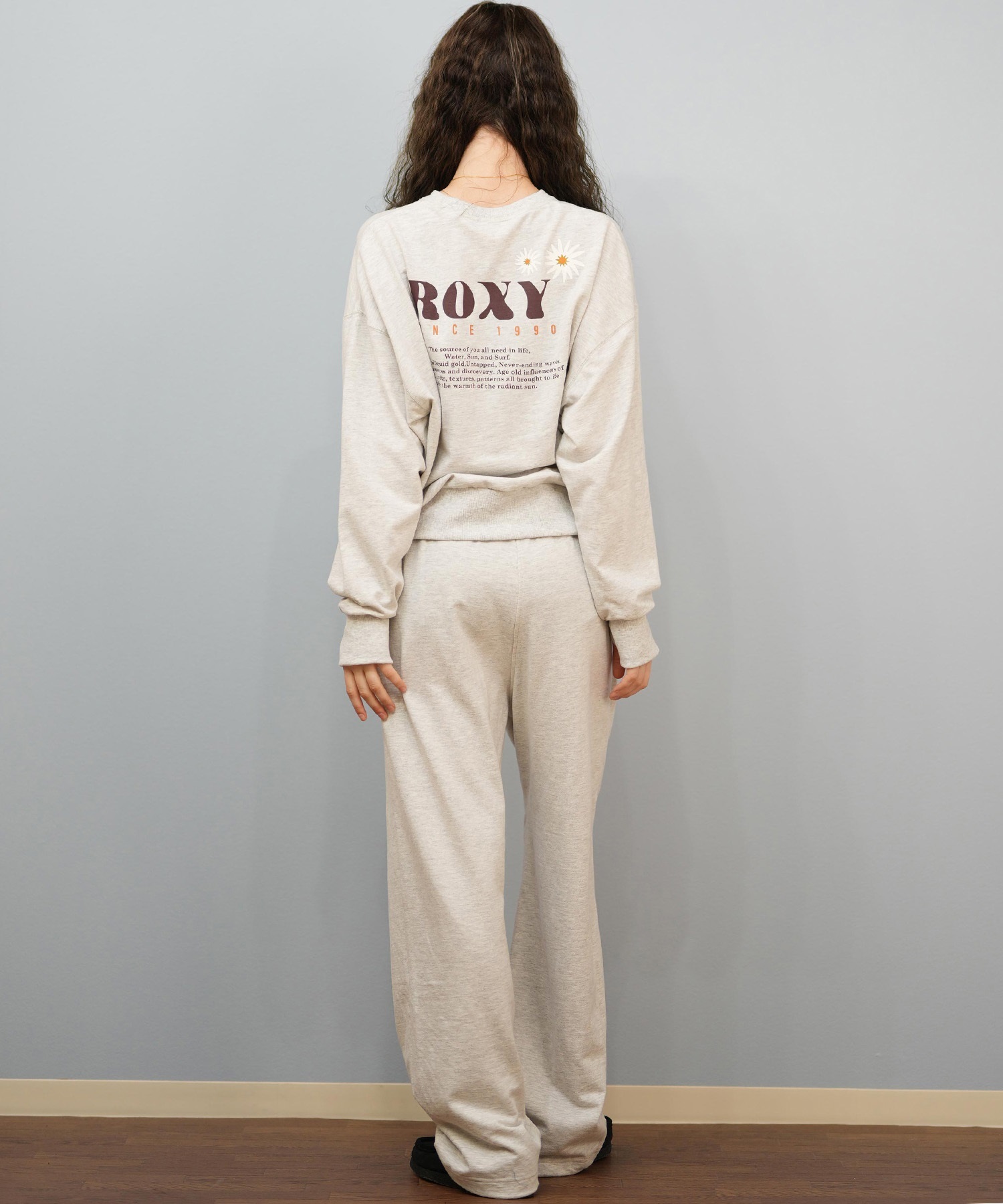 ROXY ロキシー ロングパンツ レディース スウェット パンツ セットアップ対応 SUN AND SURF PANTS RPT254044(BBK-S)