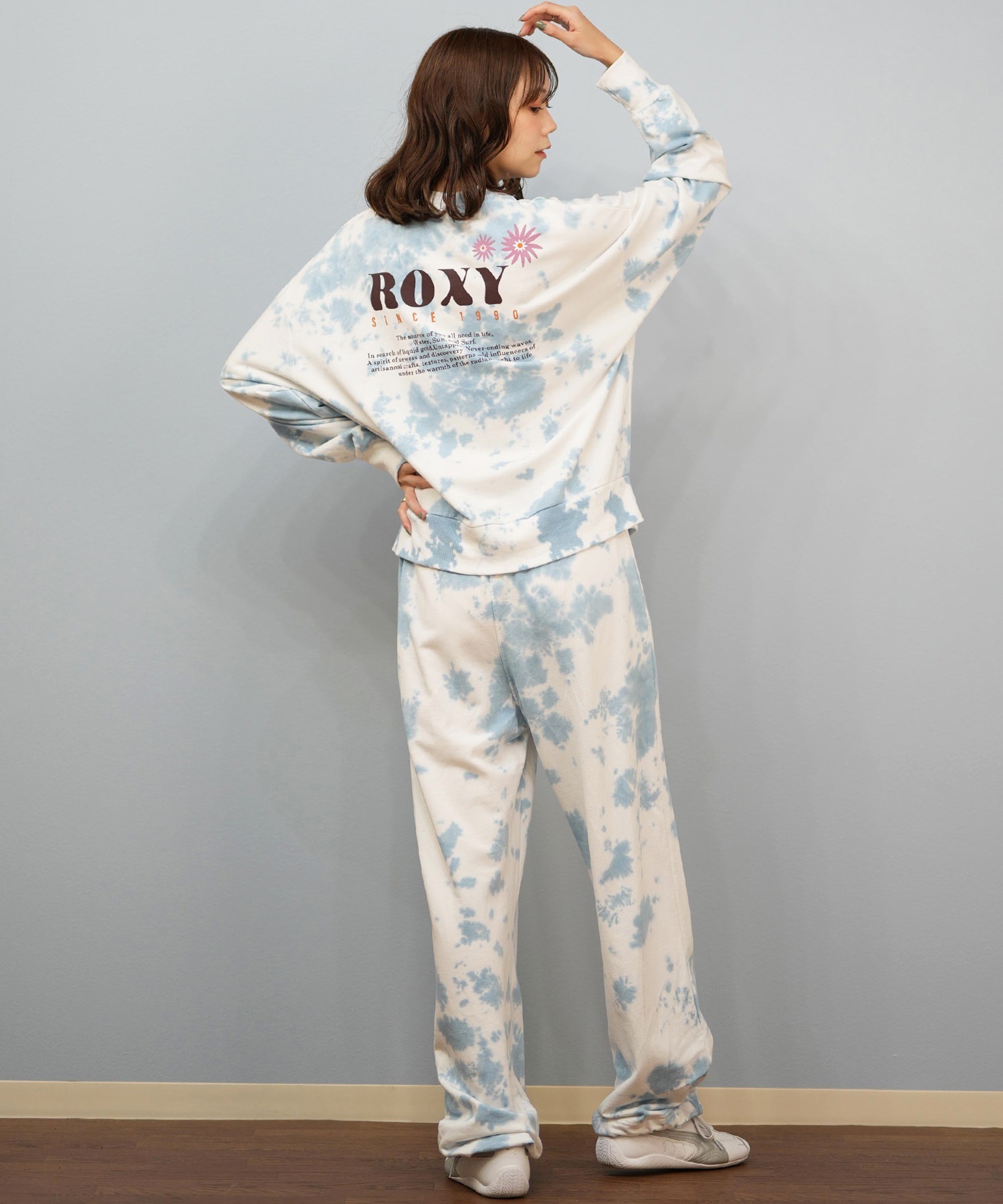 ROXY ロキシー ロングパンツ レディース スウェット パンツ セットアップ対応 SUN AND SURF PANTS RPT254044(BBK-S)