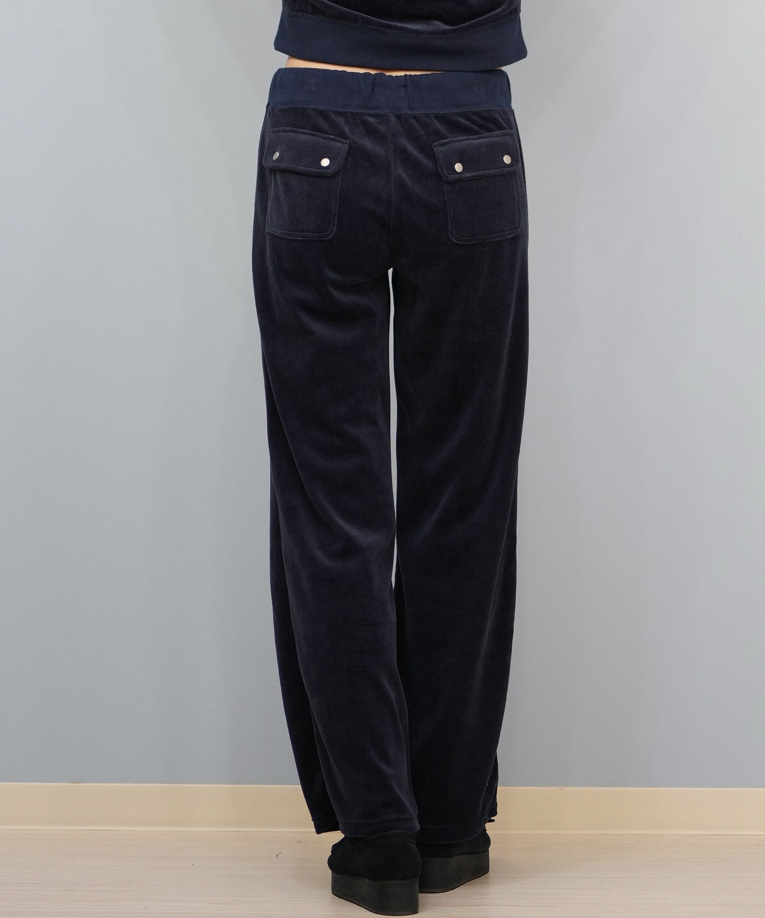 ROXY ロキシー × MANA ロングパンツ レディース ベロア セットアップ対応 ROXY CRUISERS RPT254618T(NVY-M)