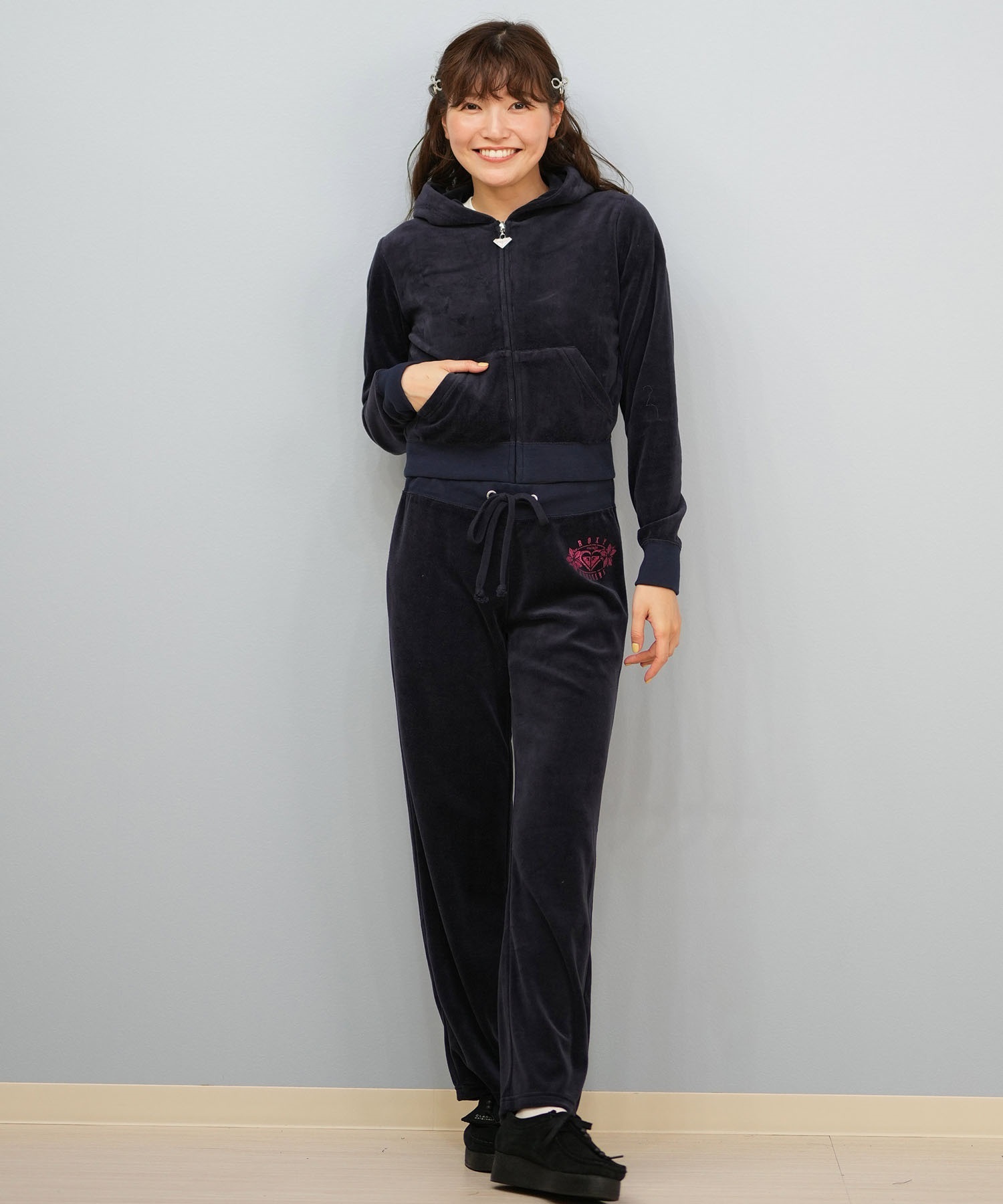 ROXY ロキシー × MANA ロングパンツ レディース ベロア