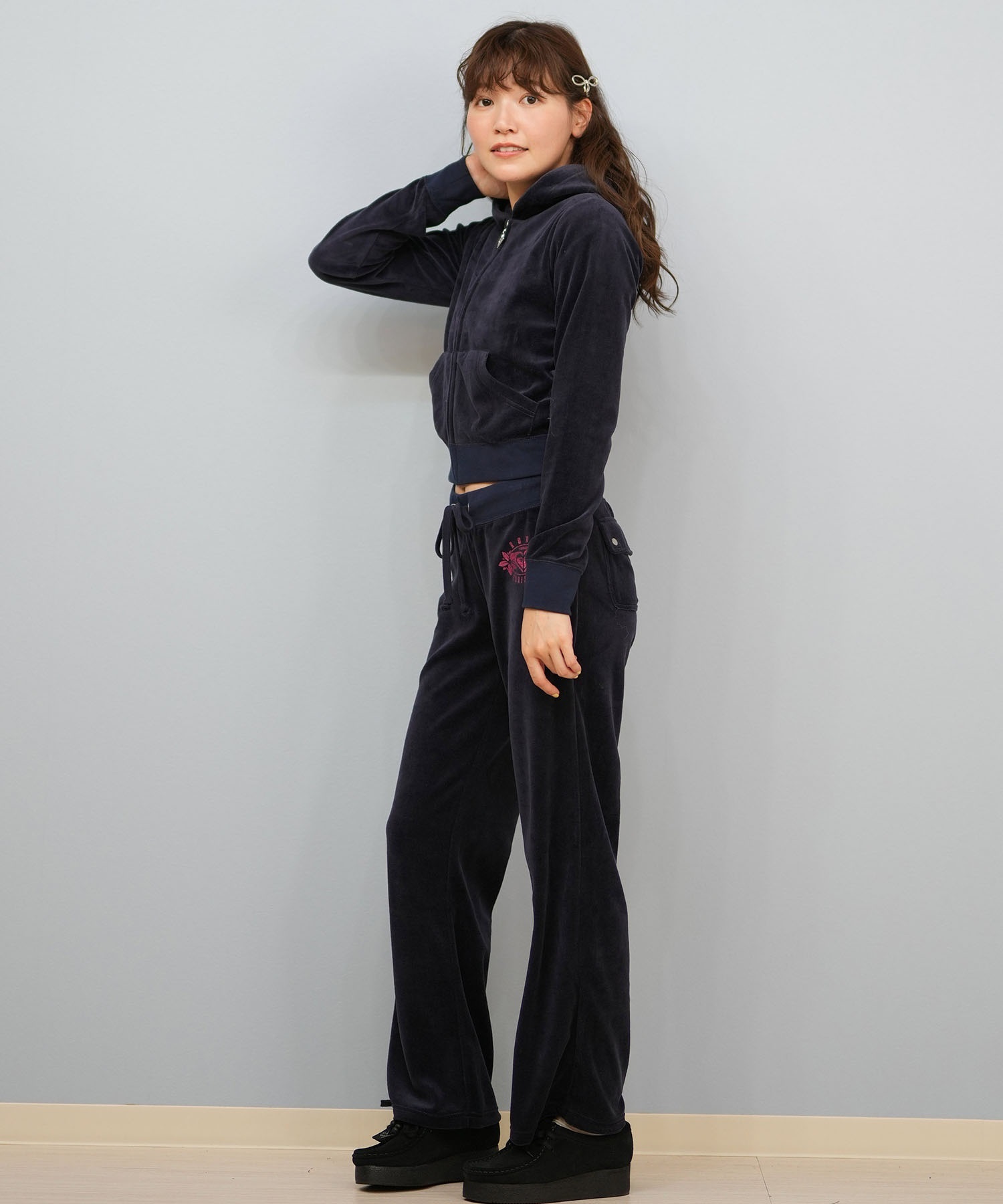 ROXY ロキシー × MANA ロングパンツ レディース ベロア