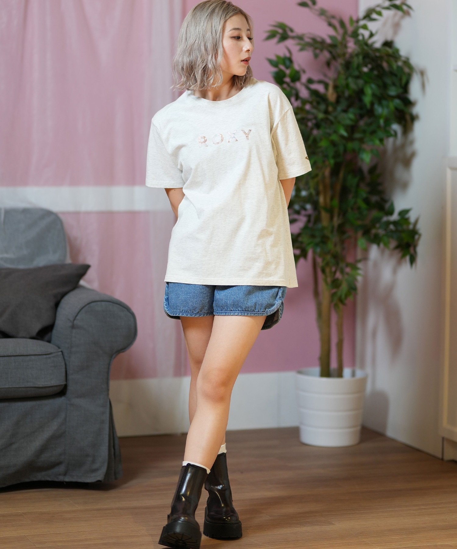 ROXY ロキシー ショートパンツ レディース デニムショーツ RPT252048(CBN-S)