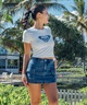ROXY ロキシー × NANAHA スカート レディース ミニスカート デニム ショーツ付き ROXY CRUISERS RSK252605T(BEG-M)