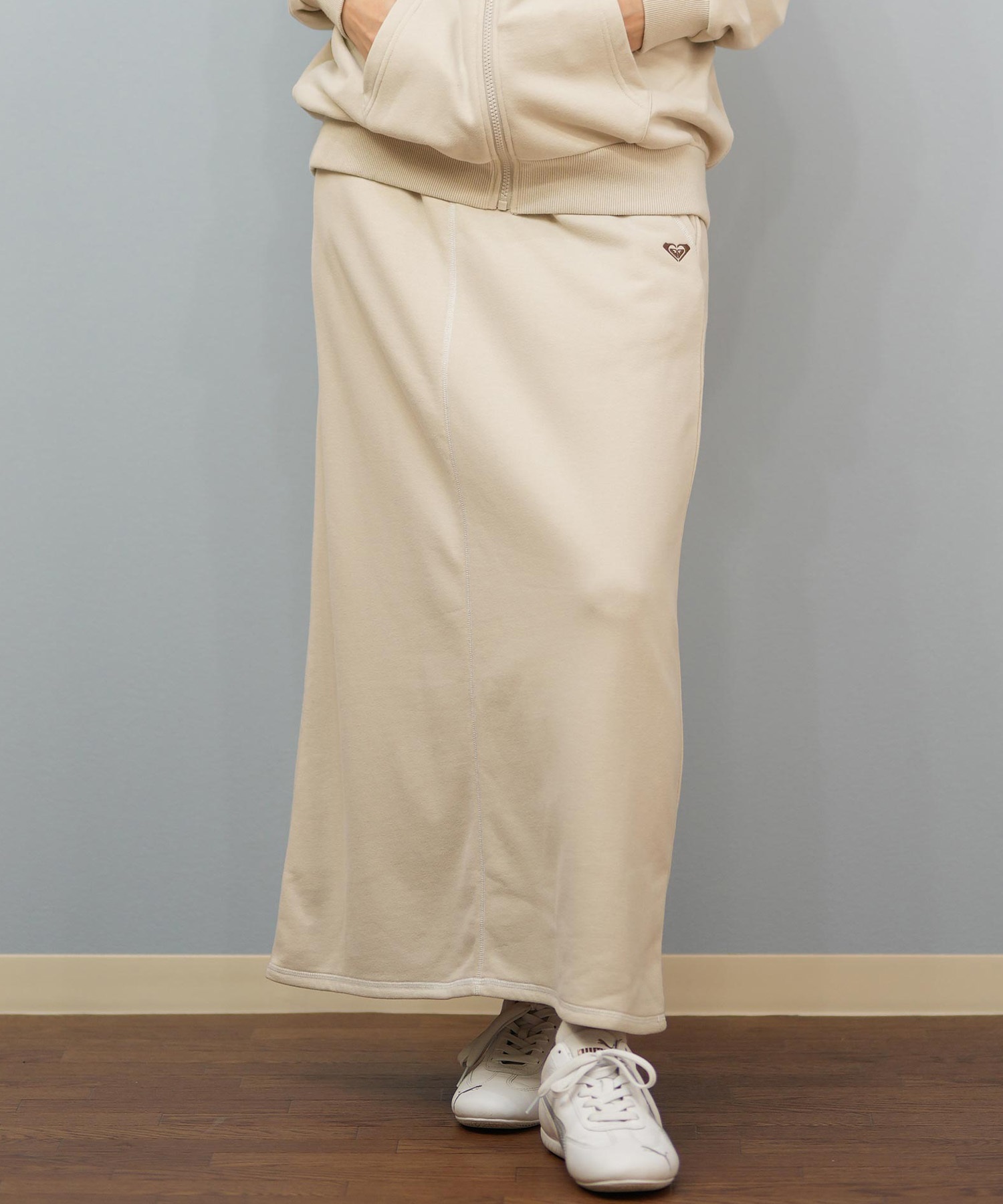 ROXY ロキシー スカート レディース ロングスカート シンプル ロゴ JIVY SKIRTS RSK254003(BLK-M)