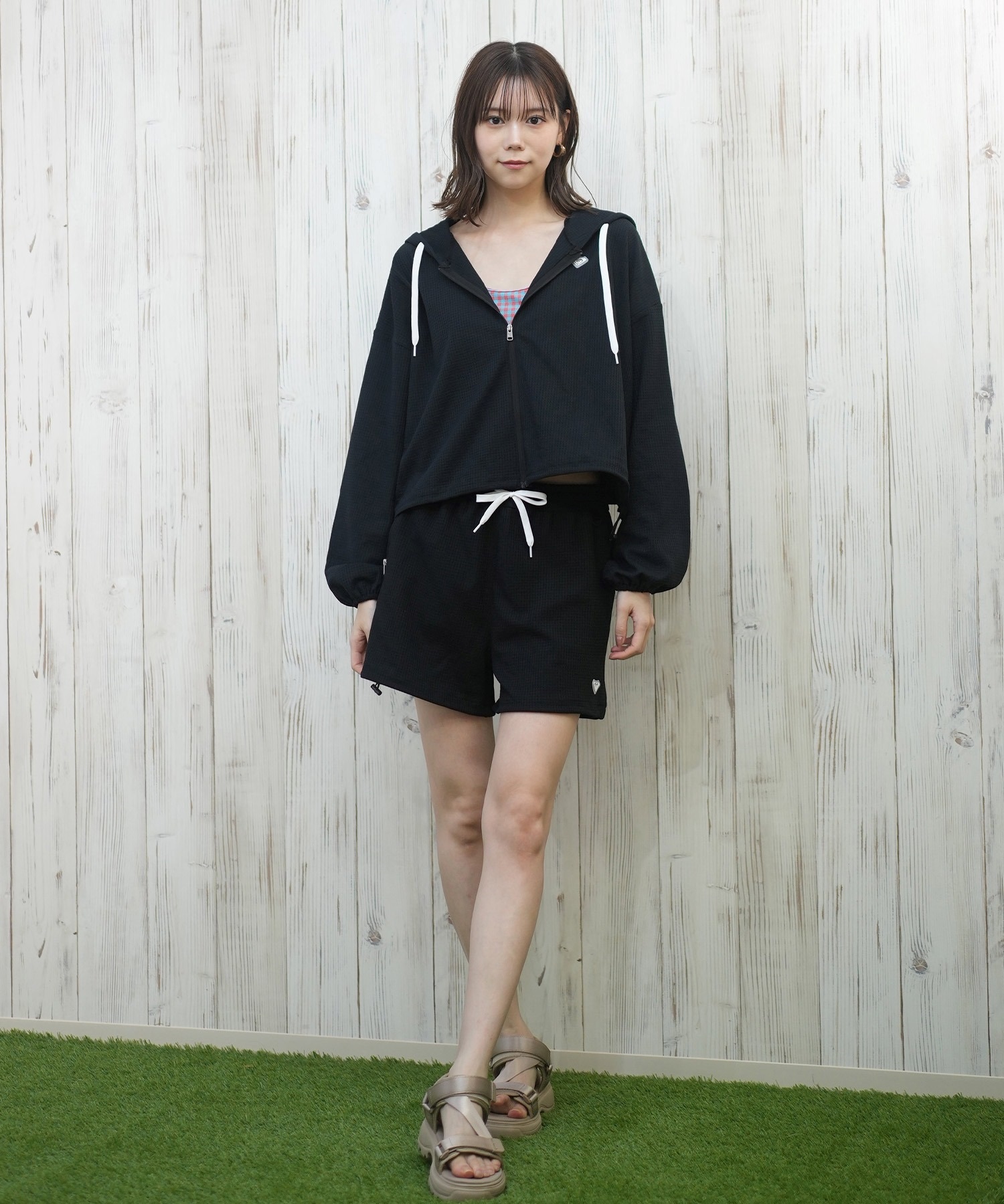 ROXY ロキシー 水着 レディース トランクス ボードショーツ ショートパンツ ワンポイント ロゴ 水陸両用 RBS251015(WHT-M)