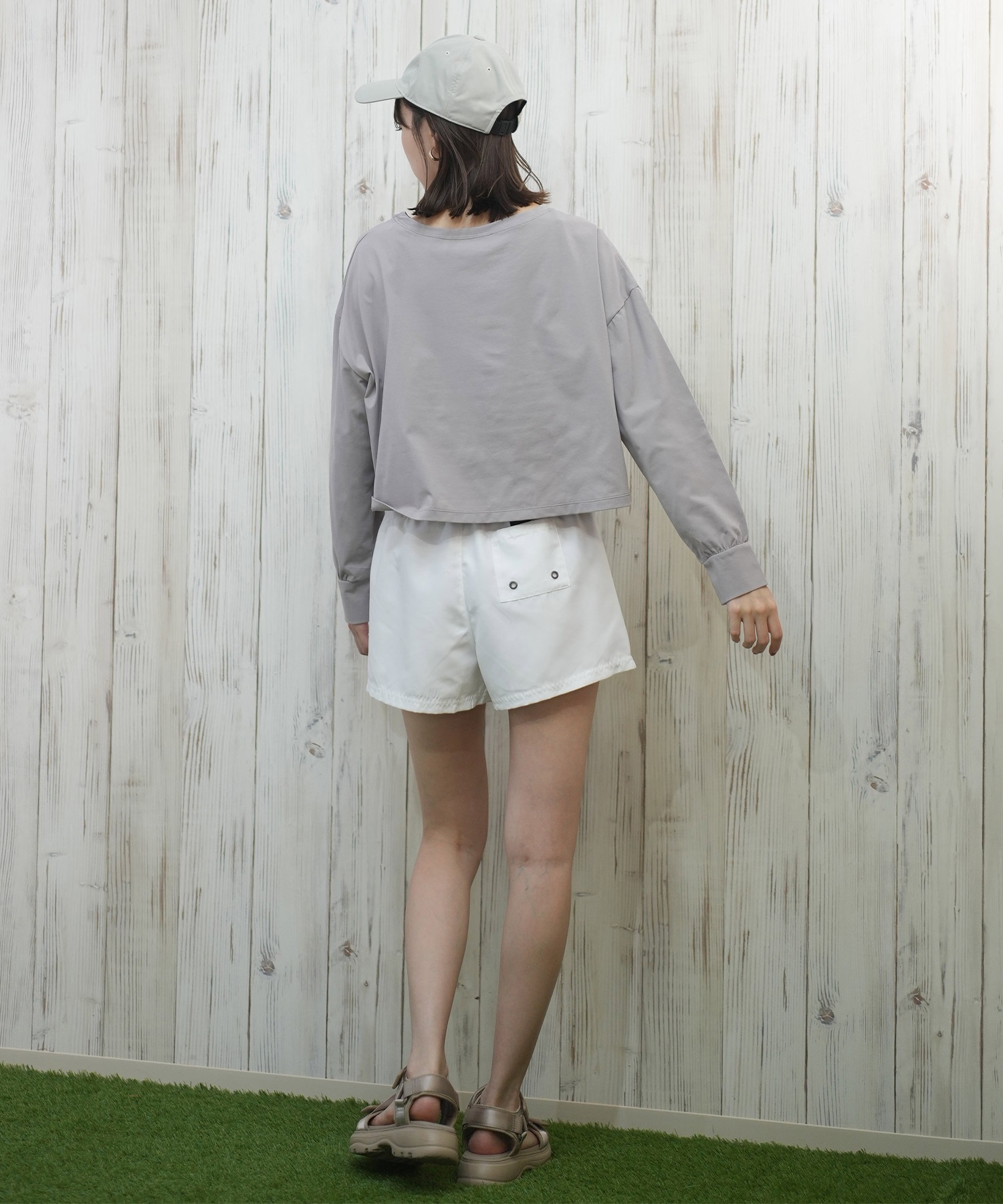 ROXY ロキシー 水着 レディース トランクス ボードショーツ ショートパンツ ワンポイント ロゴ 水陸両用 RBS255011(WHT-S)