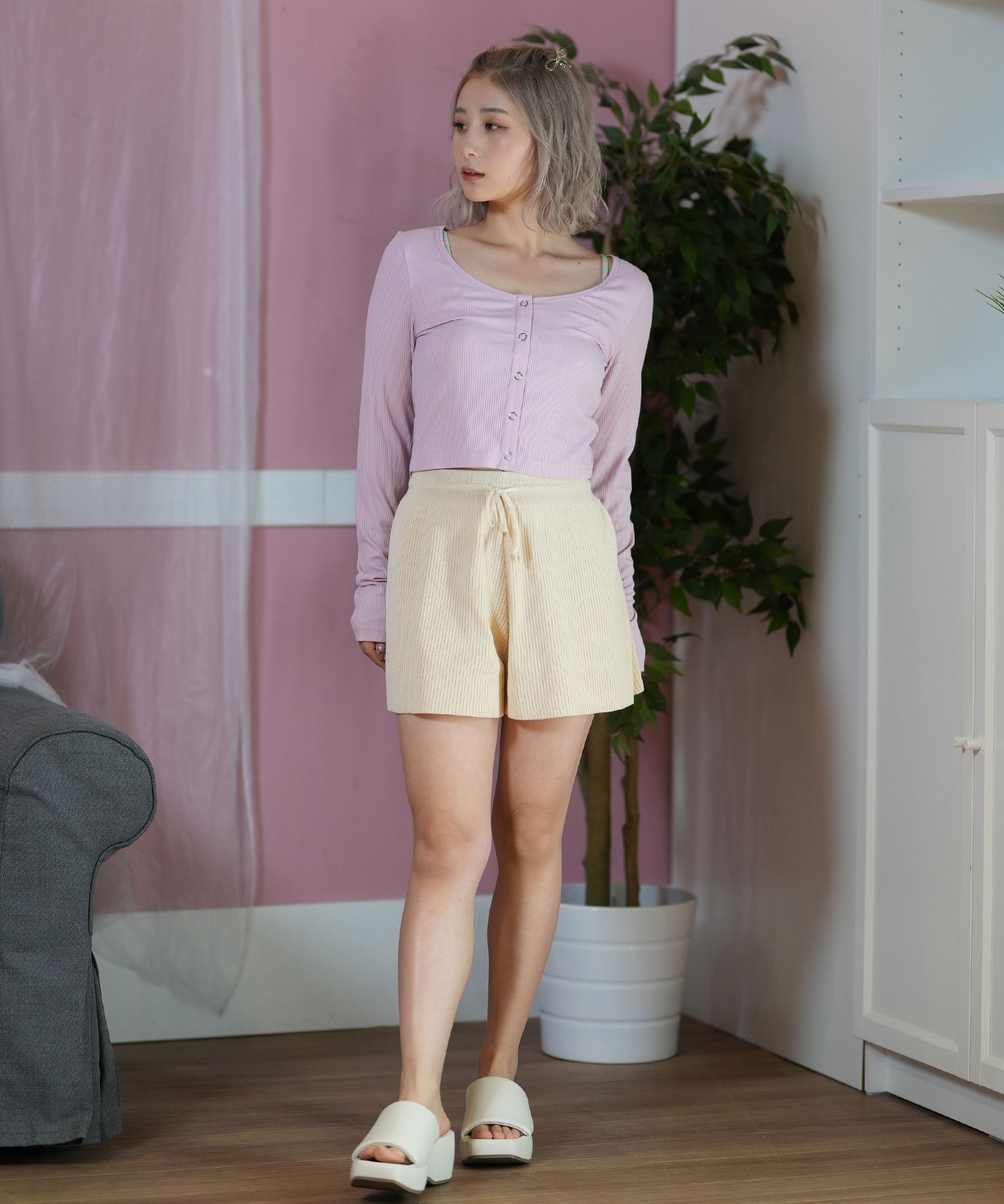 【ROXY】パンツ　ジムウェア　水陸両用ショートパンツ　水着　スイムウェア ROXY ロキシー 水着 レディース トランクス ボードショーツ