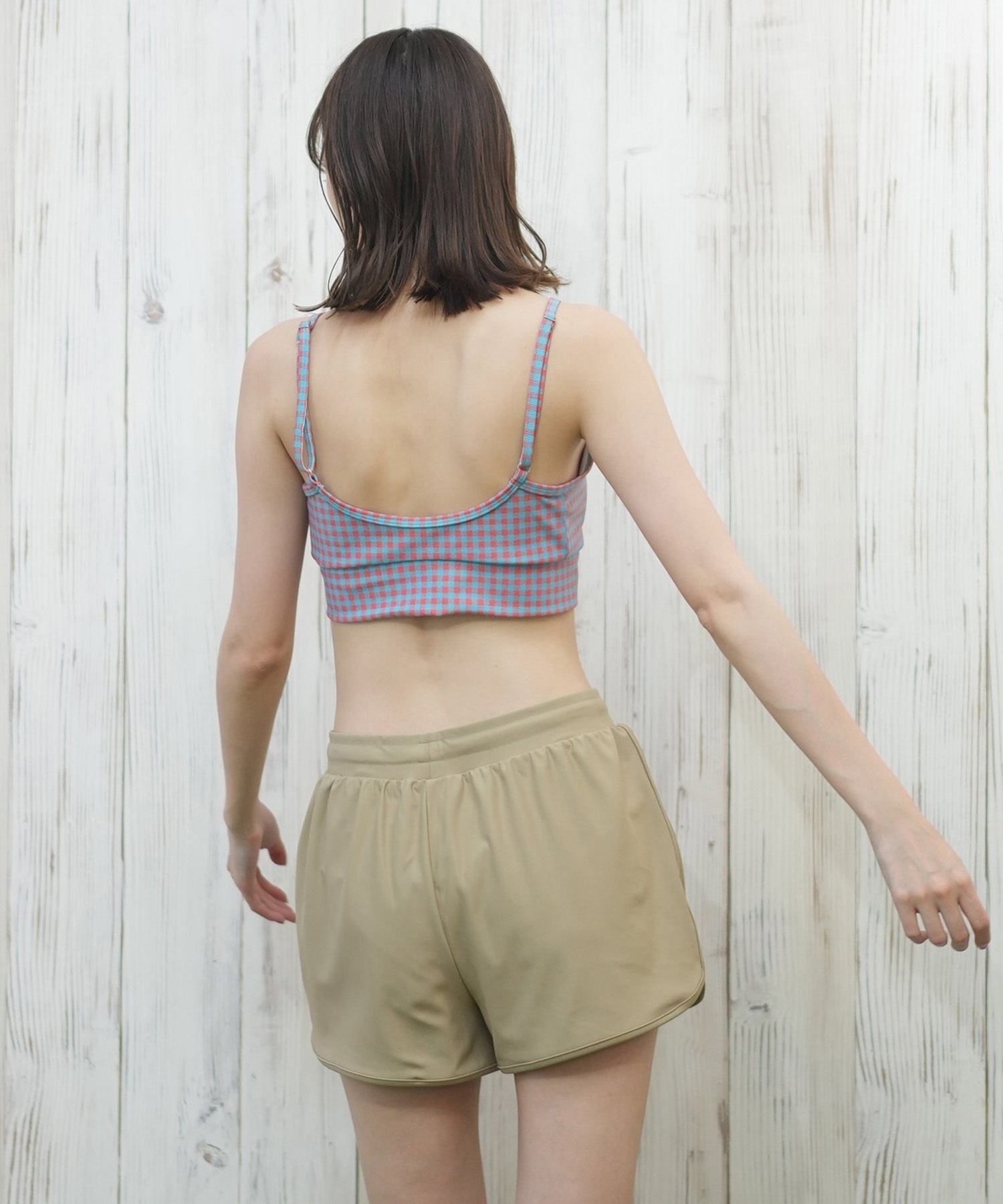ROXY ロキシー 4点 セット ビキニ ビーチウェア トップス ロングパンツ ROXY 水着 4点セット レディース ロキシー PICNIC GINGHAM