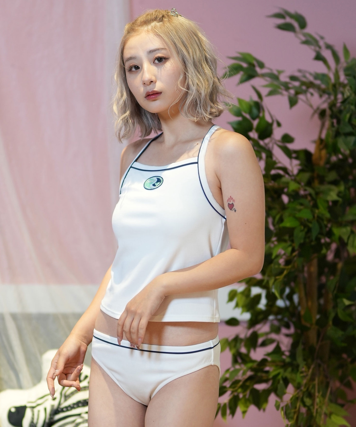 【新品タグ付き】ROXY 25年新作 レトロサーフ タンキニ 青 Roxy FUN & ALIVE TANKINI ウィメンズ タンキニセット 水着